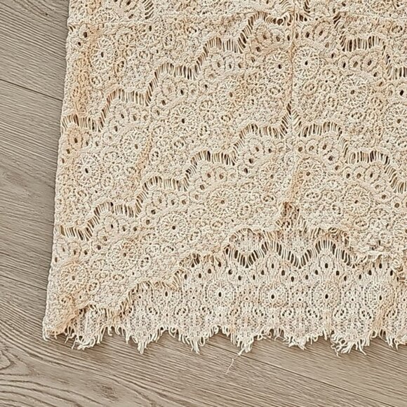 Dulcie Whimsical Fairycore Crochet Lace Blouse - Picture 3 of 9